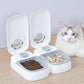 Automatic Cat Feeder – Double Meal Bowl – The Pet Accessory Heaven