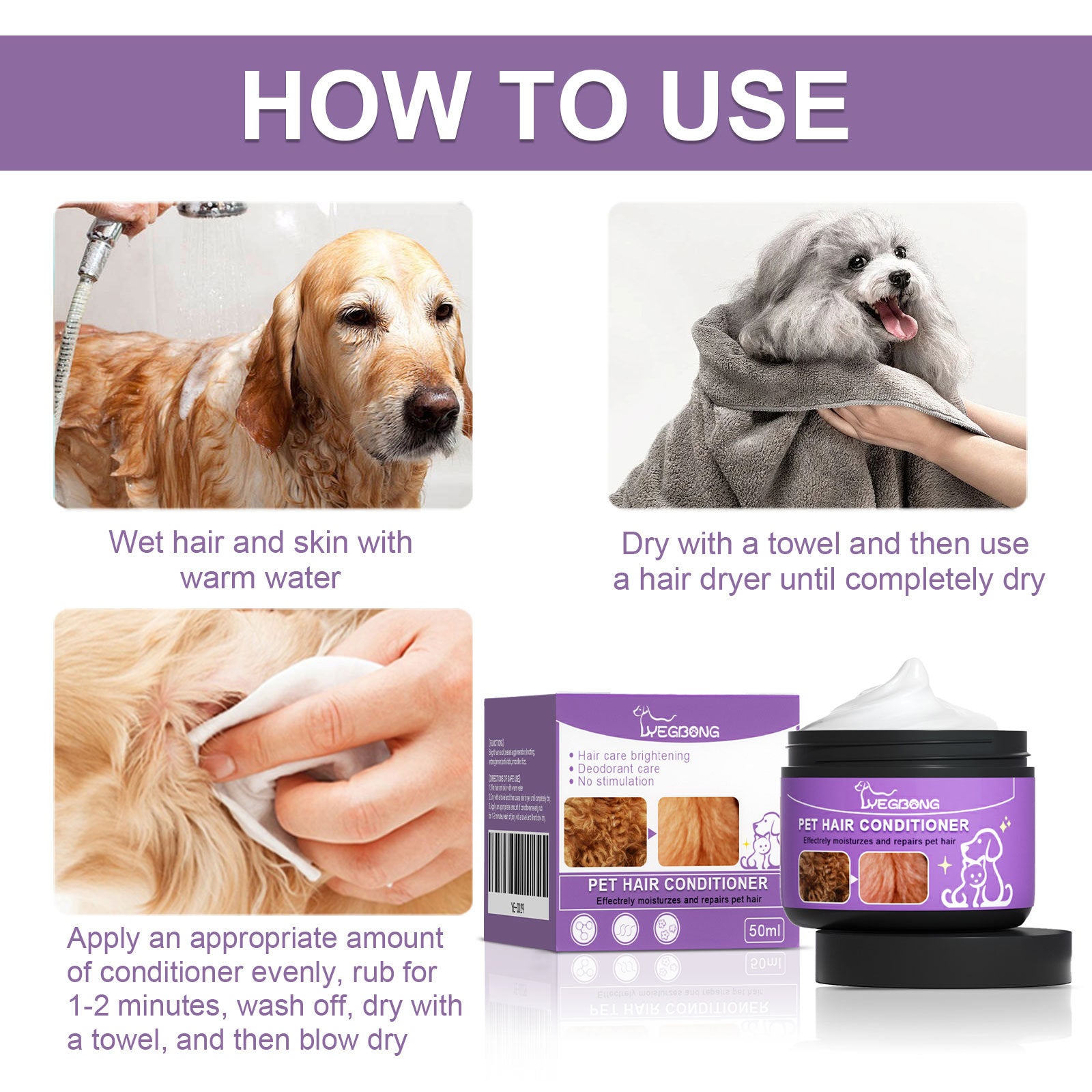 Pet Hair Care Cream – Smooth & Tangle-Free – The Pet Accessory Heaven