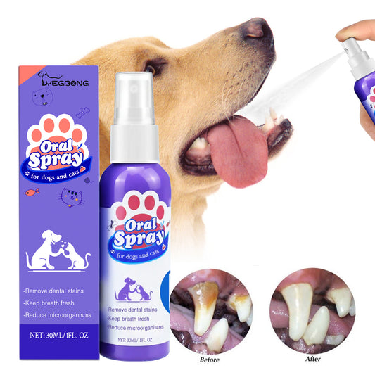 Pet Teeth Cleaning Spray - Fresh Breath - The Pet Accessory Heaven