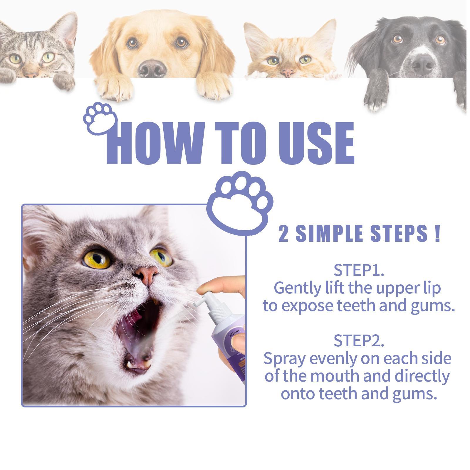 Pet Teeth Cleaning Spray - Fresh Breath - The Pet Accessory Heaven